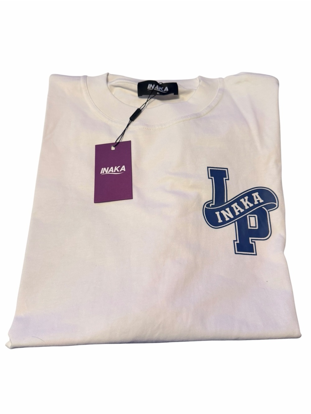 INAKA White Men's Logo Crewneck Shirt